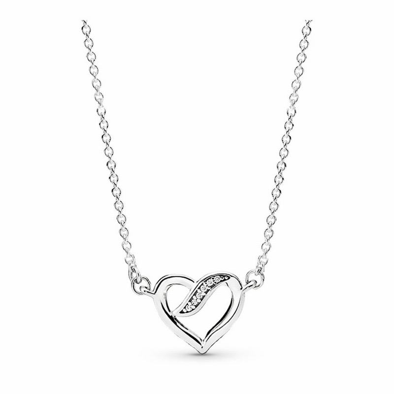 Pandora Dreams Of Love Necklace - Sterling Silver/Cubic Zirconia - Canada | HZ4766IP